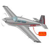 Airplane Design (Red/Silver) - AIRDFFM20J-RS1
