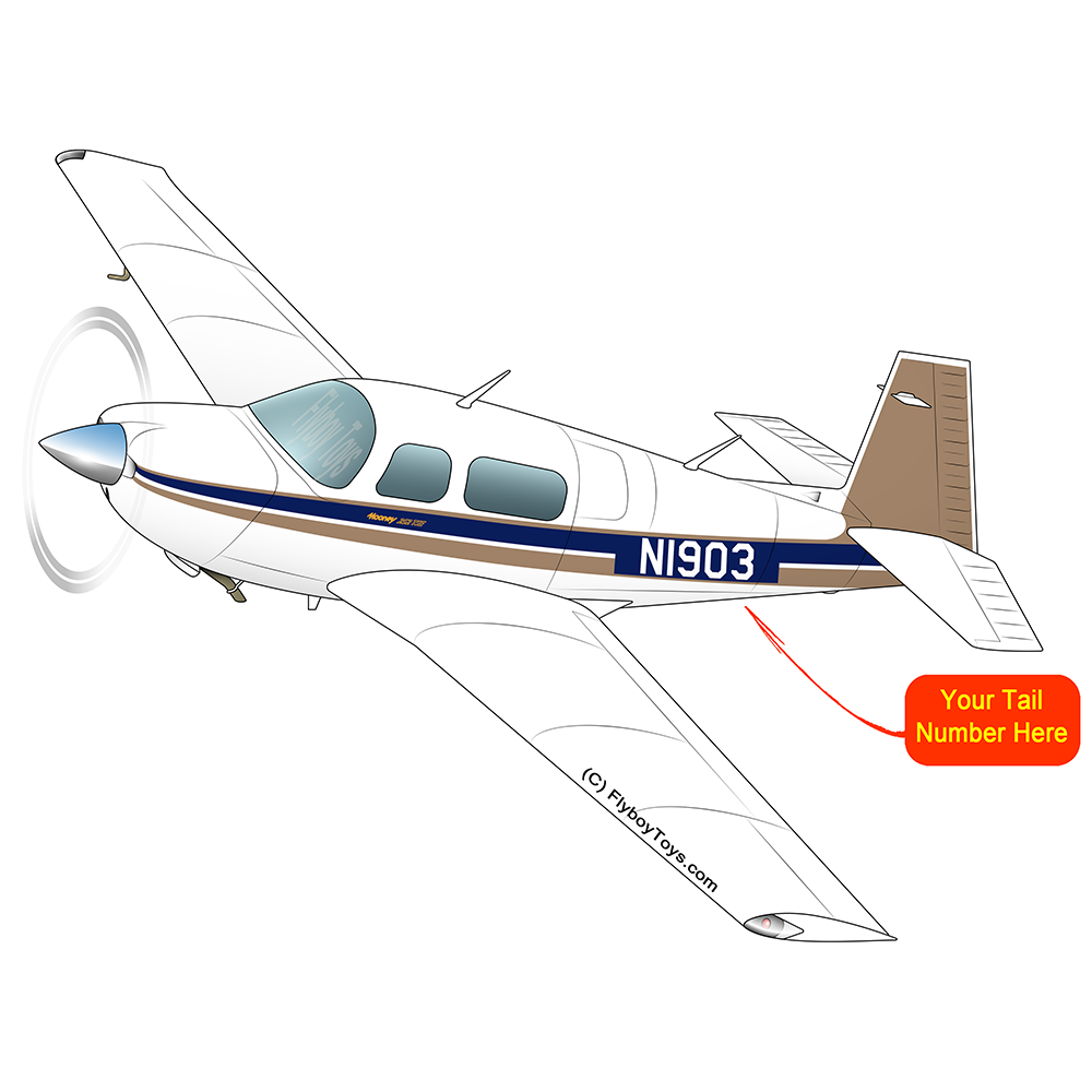 Airplane Design (Blue/Brown) - AIRDFFM20K-BB1
