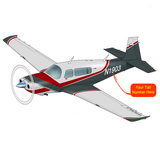 Airplane Design (Red/Grey) - AIRDFFM20TN-RG1