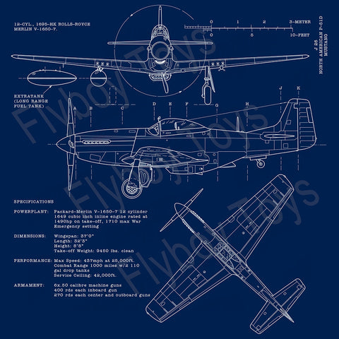 Airplane Blueprint Design - AIREFIP51-BP
