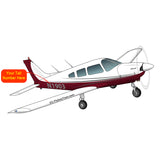 Airplane Design (Silver/Red) - AIRG9G1I3II-SR1