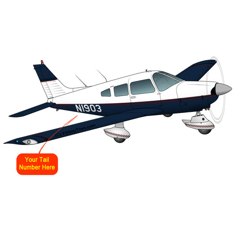 Airplane Design (Blue/Red) - AIRG9G1I3III-BR1