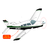 Airplane Design (Black/Green) - AIRG9G1II-GB1