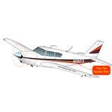 Airplane Design (Black/Red/Orange) - AIRG9G3FD250-BRO1