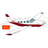 Airplane Design (Maroon w/ Gold Stripes) - AIRG9GJ1I-M1