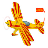 Airplane Design (Yellow/Red) - AIRJK5JBP-YR1
