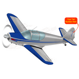 Airplane Design (Blue/Silver #2) - AIRJN9GC1B-BS2