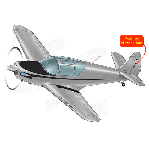 Airplane Design (Silver/Black) - AIRJN9GC1B-SB1