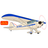 Airplane Design (Cream/Blue) - AIRK1PBC65-B1