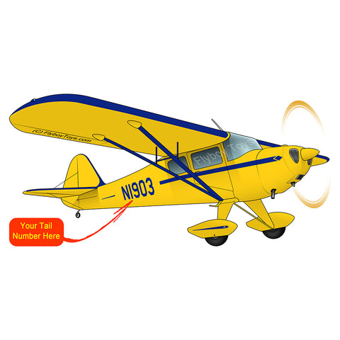 Airplane Design (Yellow/Blue) - AIRK1PJGFF19-YB1