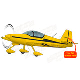 Airplane Design (Yellow/Black) - AIRM1EIM6A-YB1