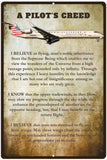 A Pilot's Creed Custom Airplane 12"x18" Metal SIgn