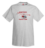 Enstrom Fokker F-28 Helicopter T-Shirt - Personalized with Your N#