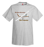 Britten-Norman BN-2 Islander Airplane T-Shirt - Personalized with Your N#