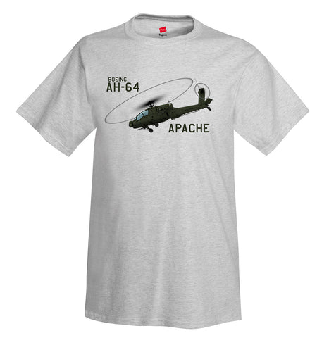 Boeing AH-64 Apache Helicopter T-Shirt - Personalized