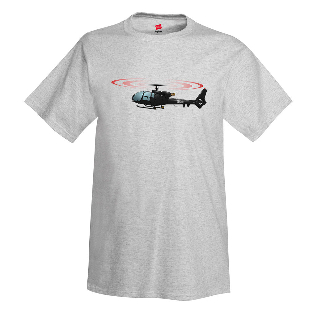 Helicopter T-Shirt HELI15I71Q-BLK1 - Personalized with Your N#
