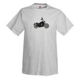 Motorcycle T-shirt MOTR81I-BLK1 - Personalized with Your Reg N#