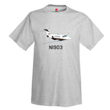 Airplane T-shirt (Black/Red/Gold) AIR255GI51A-BRG1 - Personalized with Your N#