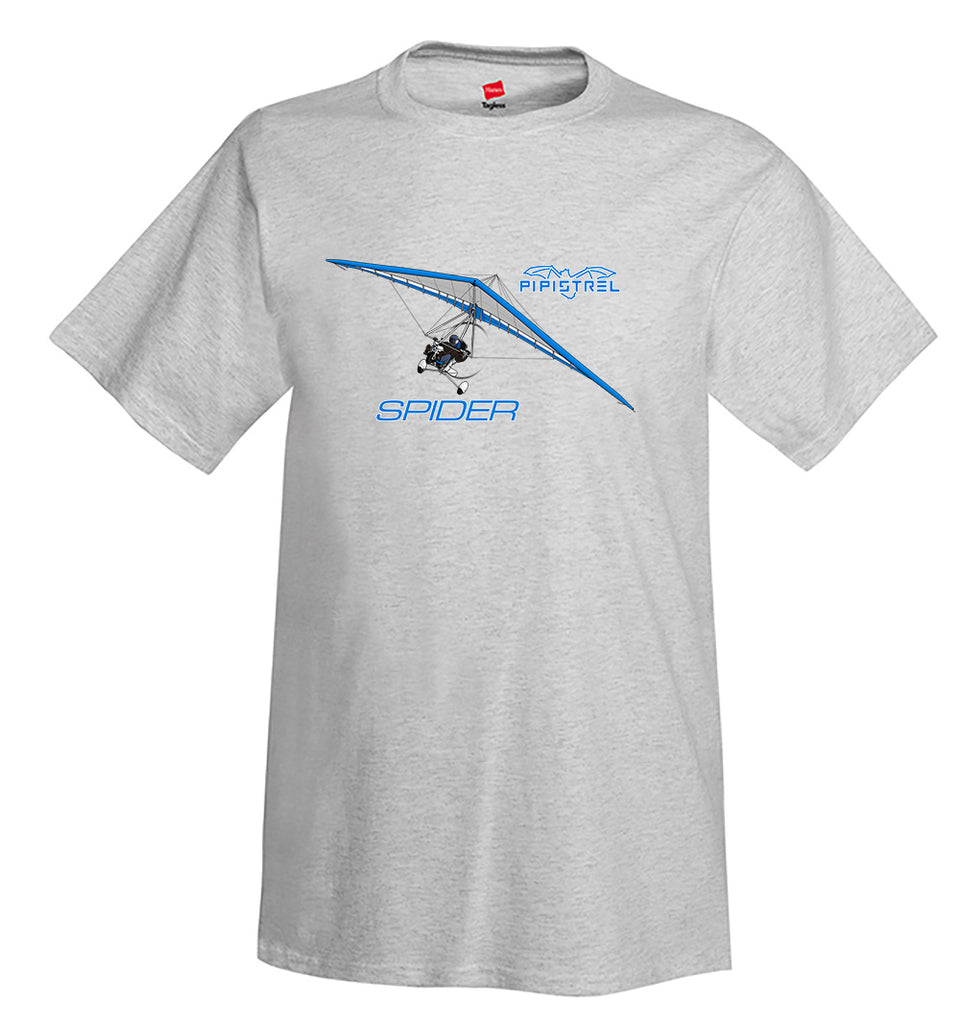 Pipistrel Spider (Blue) Ultra Light Airplane T-Shirt - Personalized