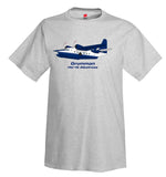 Grumman HU-16 Albatross (Blue) Airplane T-Shirt - Personalized