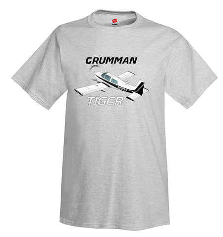 Grumman American Tiger AA1-5B Airplane T-Shirt - Personalized w/ Your N#