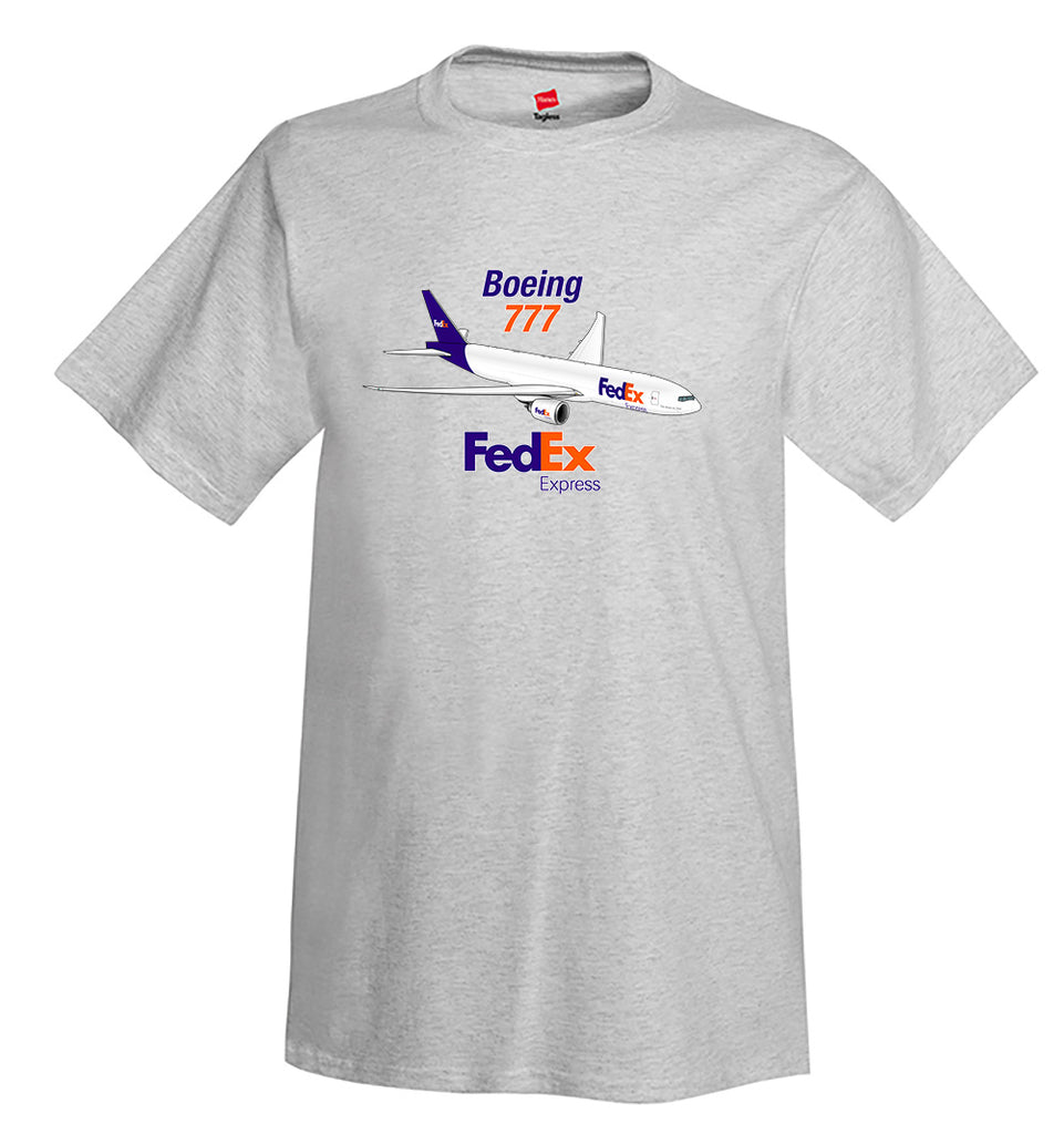 Boeing 777 FedEx Airplane T-Shirt - Personalized w/ Your N#