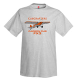 Cubcrafters Carbon Cub FX3 (Orange) Airplane T-Shirt - Personalized w/ Your N#