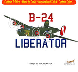 Consolidated B-24 Liberator (Witchcraft) Airplane T-shirt- Personalized with N#