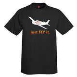 just Fly it Aviation Theme T-Shirt - Personalized w/ Your Airplane