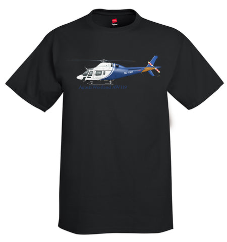 AgustaWestland AW119 Koala Helicopter T-Shirt - Personalized with Your N#