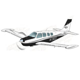 Airplane Design (Black/Grey) - AIR2552FEG36-BG1