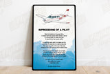 Impressions of a Pilot Custom Airplane 12"x18" Metal SIgn