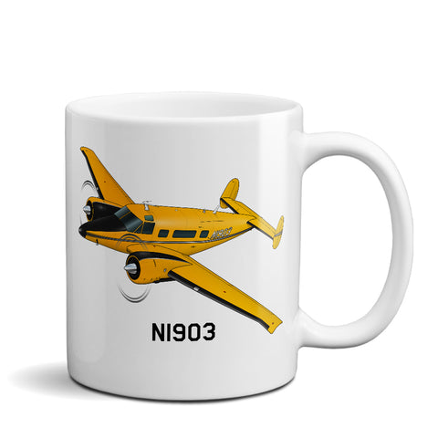Airplane Ceramic Custom Mug AIR25518-Y2 - Personalized w/ your N#