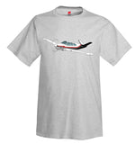 Airplane T-shirt (Red/Silver/Black) AIR2552FE35-RSB1- Personalized with Your N#