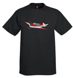 Airplane T-Shirt (Red/Silver/Black) AIR2552FEC35-RSB1- Personalized w/ Your N#