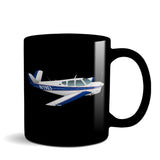 Airplane Ceramic Custom Mug AIR2552FEH35-B1 - Personalized w/ your N#
