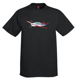 Airplane T-shirt (Red/Blue) AIR2552FEN35-RB1 - Personalized with Your N#