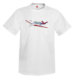 Airplane T-shirt (Red/Blue) AIR2552FEN35-RB1 - Personalized with Your N#