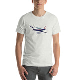 Airplane T-shirt (Red/Blue #3) AIR255452-RB3 - Personalized with Your N#