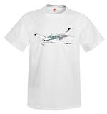 Airplane T-shirt (Blue/Red/Gold) AIR2552FEC33A-BRG1 - Personalized with Your N#