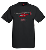 Custom Helicopter T-Shirt Personalized with your N# - HELI25C407-R1