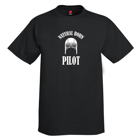 Natural Born Pilot Airplane Aviation T-Shirt
