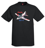 Bede BD-5 (Red/Blue) Airplane T-Shirt - Personalized w/ Your N#