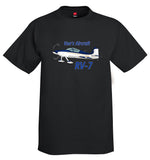 Van's Aircraft RV-7 (Gold/Blue) Airplane T-Shirt - Personalized w/ Your N#