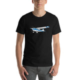 Airplane T-Shirt (Blue) AIR35JJ170-B1 - Personalized w/ Your N#