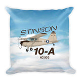 Stinson 10-A Airplane Custom Throw Pillow Case Stuffed & Sewn
