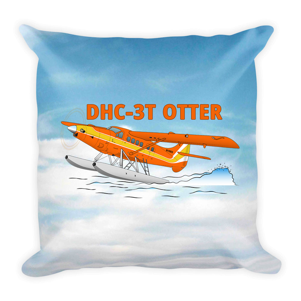 De Havilland DHC-3T Otter Airplane Custom Throw Pillow Case Stuffed & Sewn