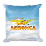 Aeronca Champ (Yellow) Airplane Custom Throw Pillow Case Stuffed & Sewn