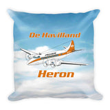 De Havilland DH-114 Heron Airplane Custom Throw Pillow Case Stuffed & Sewn