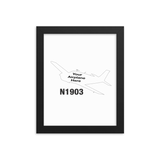 Custom Airplane 8x10" Framed Poster